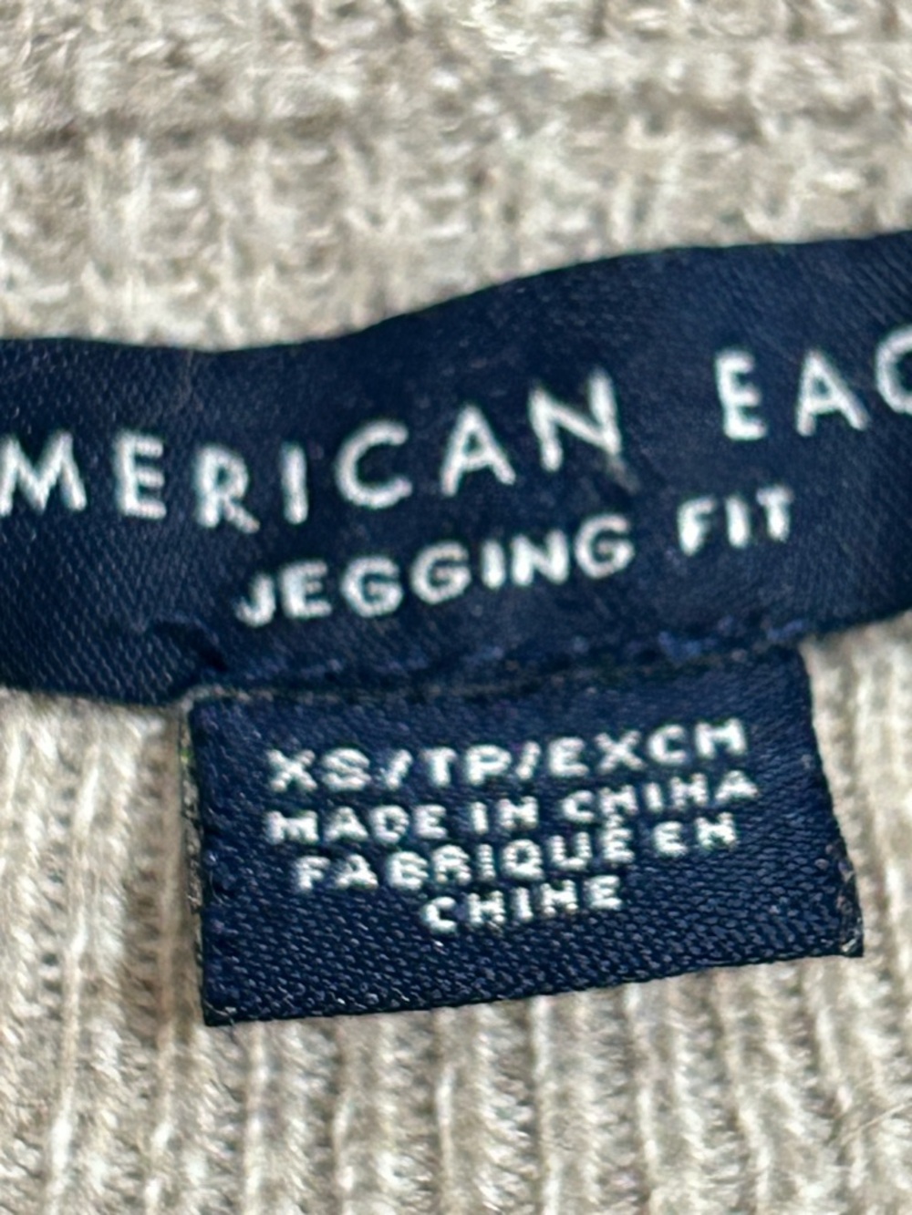 American Eagle Outfitters Men’s Cream Ribbed Crewneck Sweater